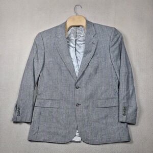 Brooks Brothers 346 Glen Plaid Sport Coat 44R VTG Y2K 100% Wool Blazer Jacket
